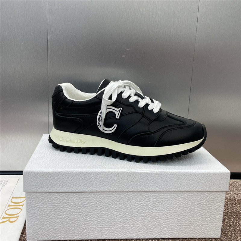 D10r black leather c’est sneakers