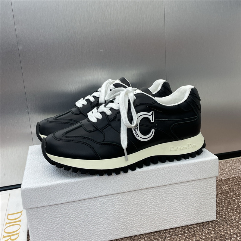 D10r black leather c’est sneakers