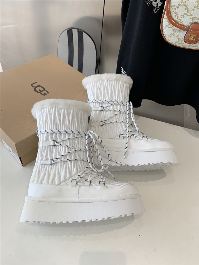 UGG White Platform Winter Snow Boots
