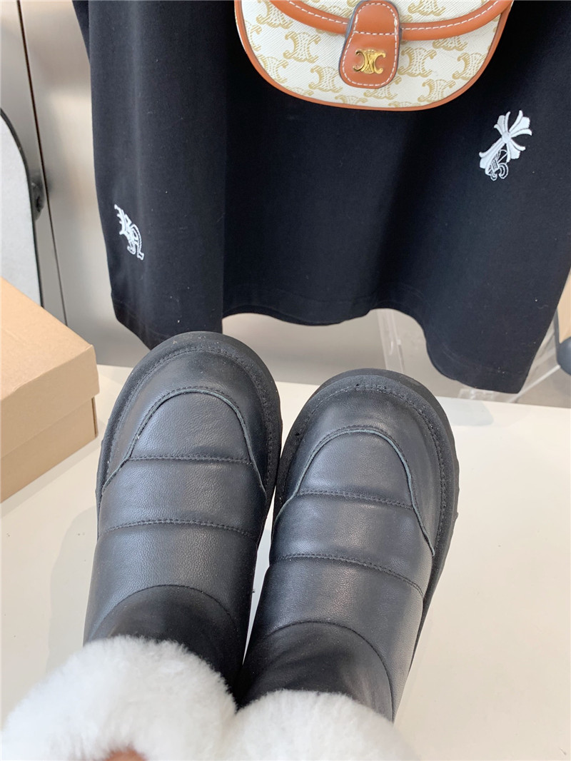 UGG Black Calfskin Snow Boots