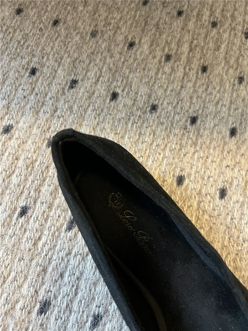 L0r0 P1ana primula ballet flats black suede