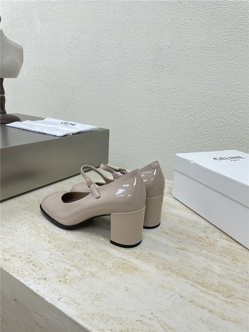 Ce1i*e beyaz rugan mary jane sandals