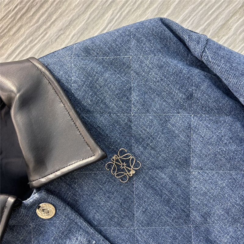 l0ew* D1am0nd quilted denim jacket