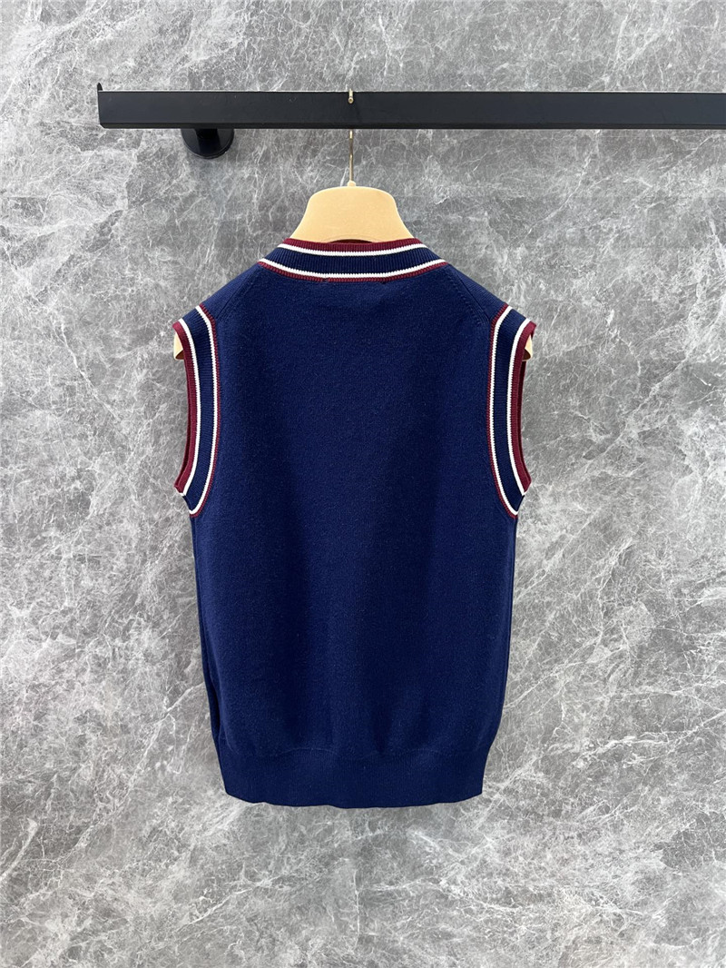 M1um1u cashmere knitted vest