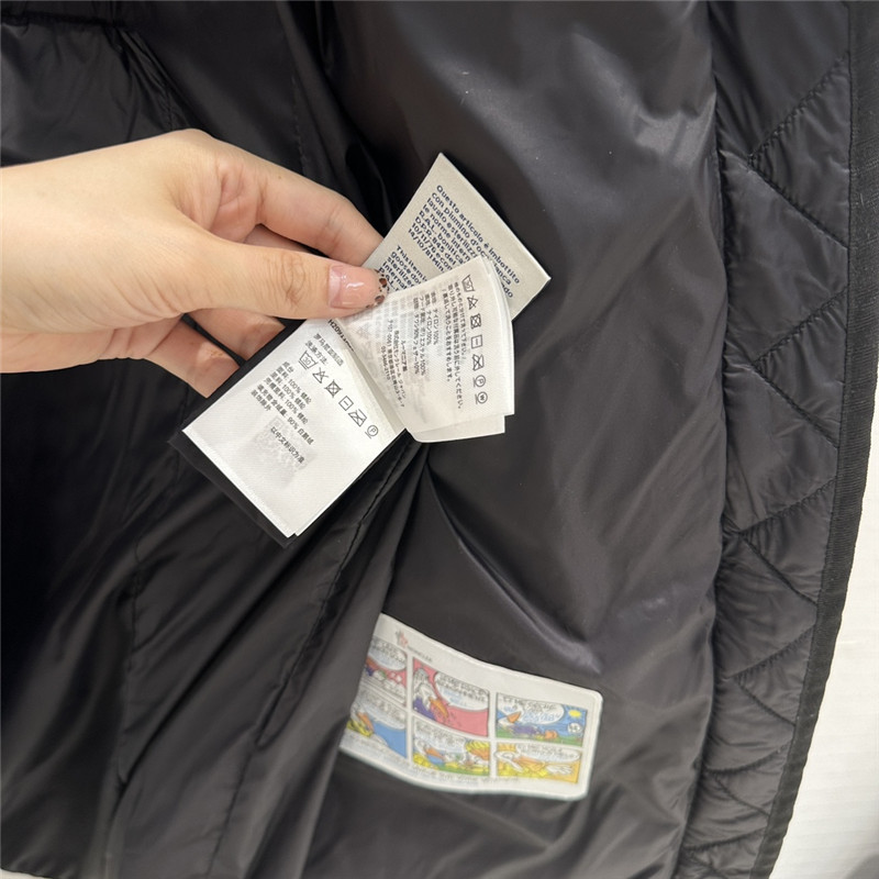 Moncler long hooded down jacket