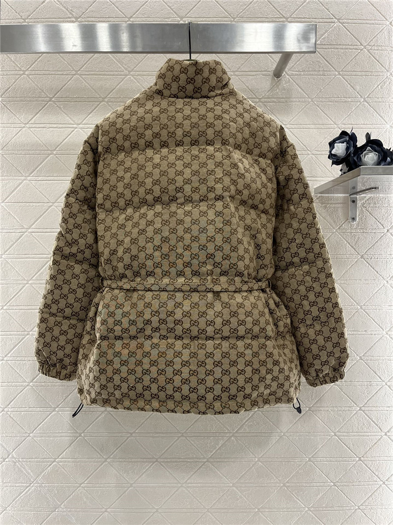 Gvc*1 jacquard belt down jacket