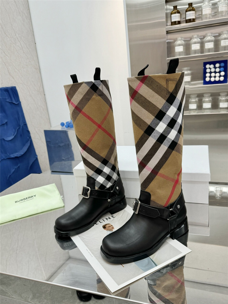 Bv*b*rry canvas knee-high rain boots