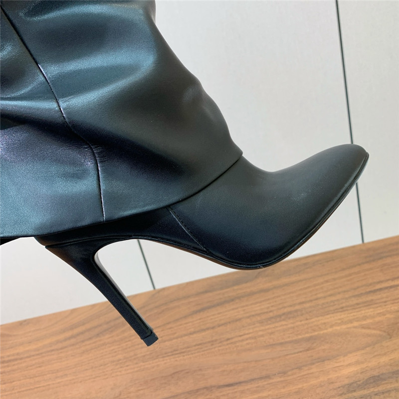 Givenchy Shark Lock Leather Over-the-Knee Boots