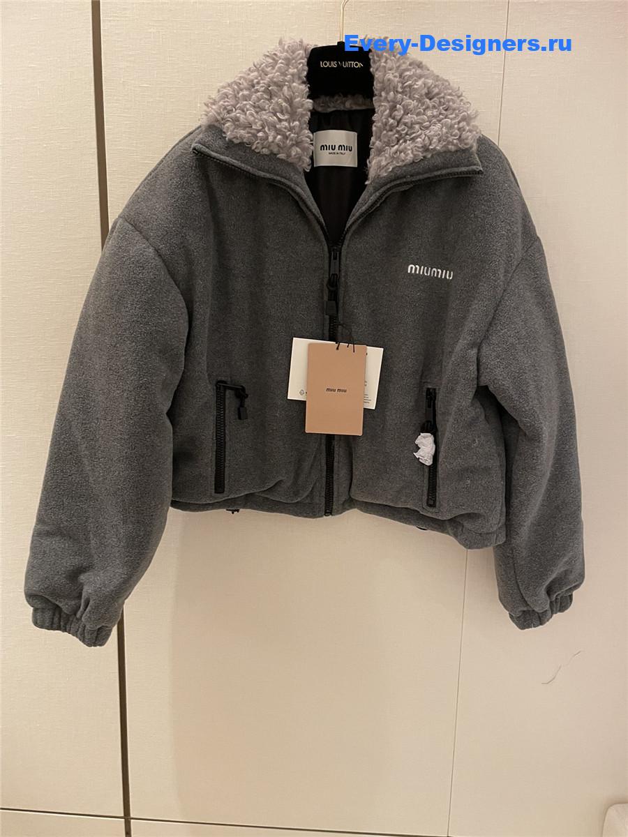 M1um1u polar fleece down jacket