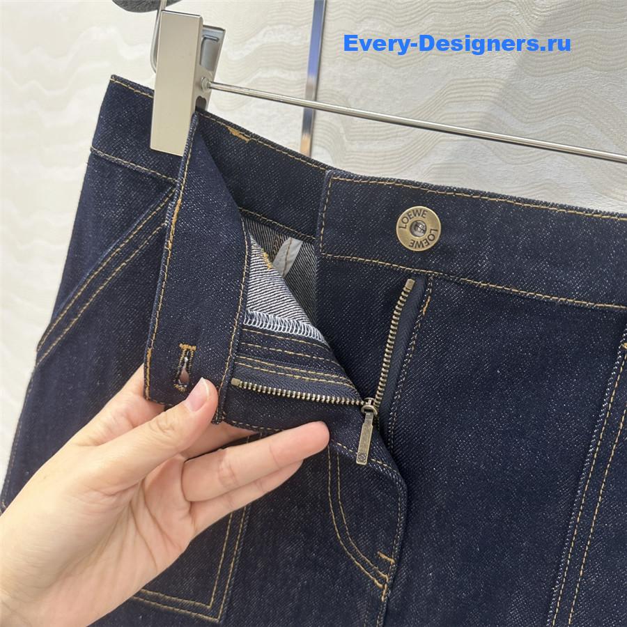 L0ew* denim skirt