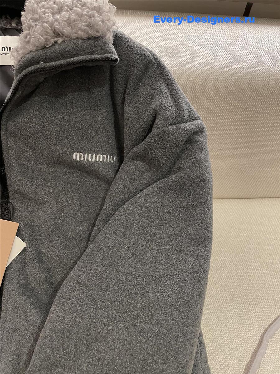 M1um1u polar fleece down jacket