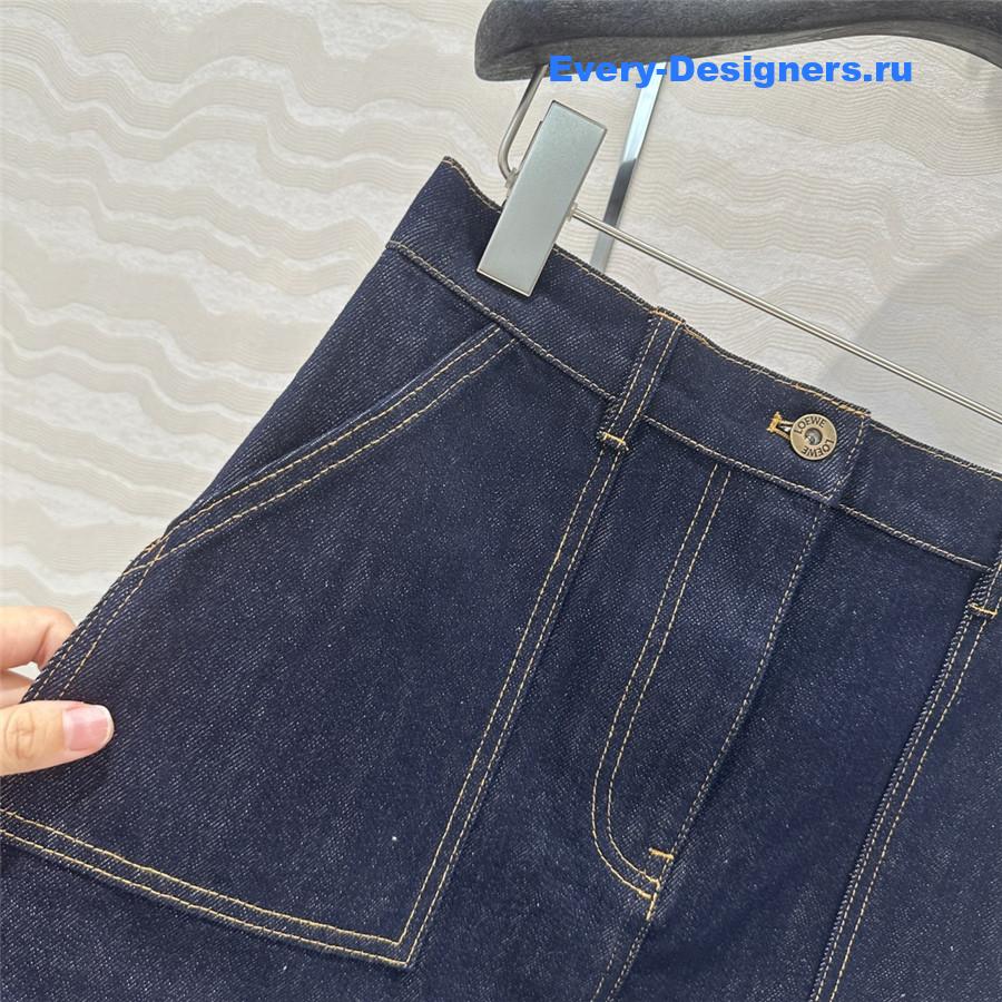 L0ew* denim skirt