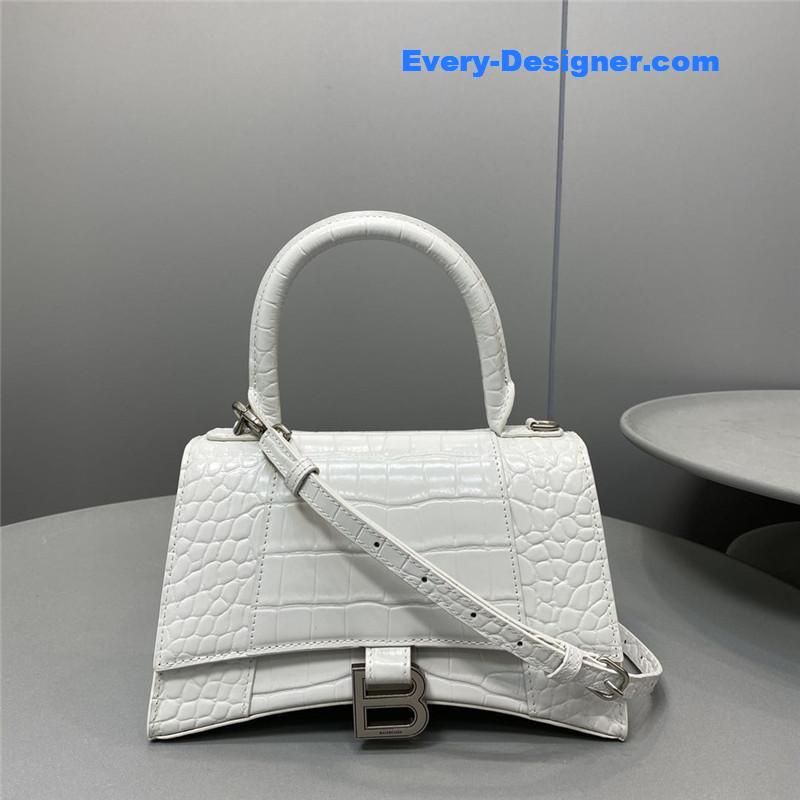 Ba1en*iaga hourglass bag white
