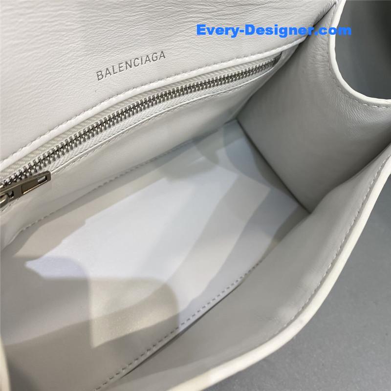Ba1en*iaga hourglass bag white