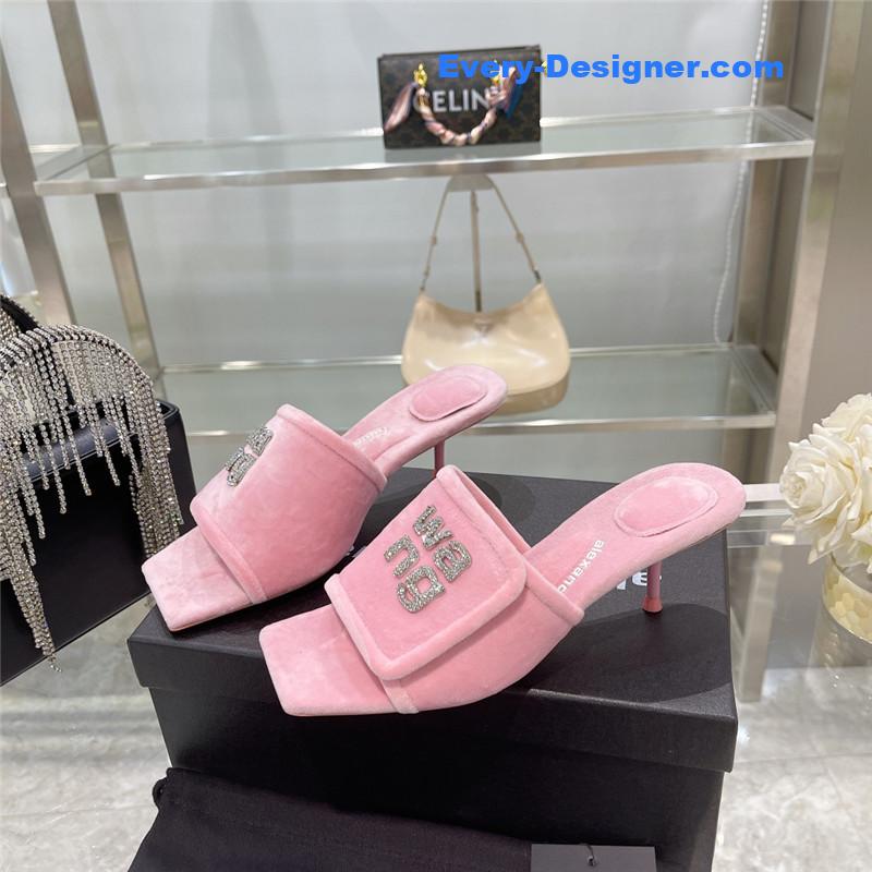 A1exa*der wang rhinestone alphabet slippers