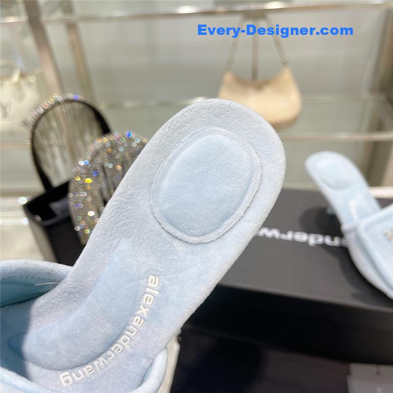 A1exa*der wang rhinestone alphabet slippers