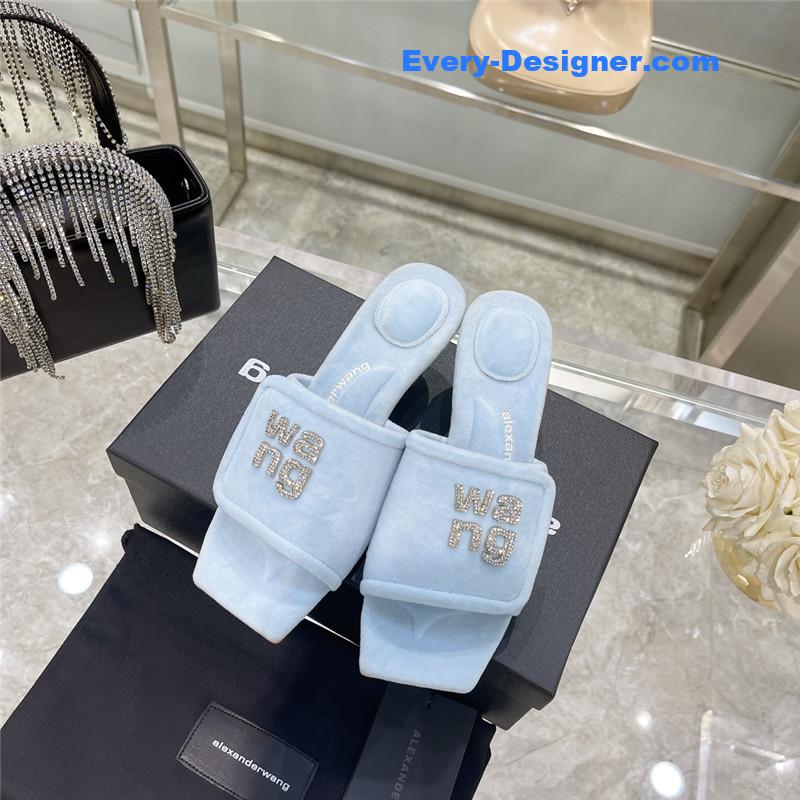A1exa*der wang rhinestone alphabet slippers