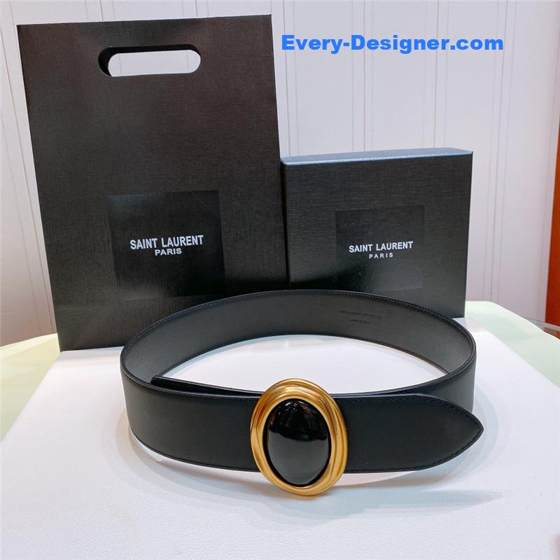Y51 smooth round buckle belt