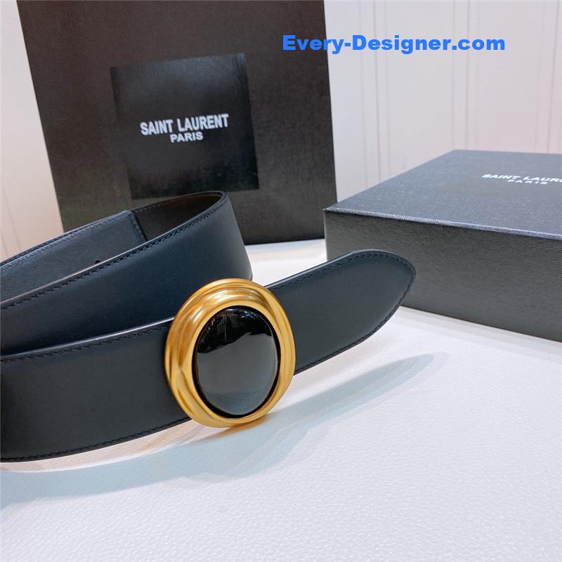 Y51 smooth round buckle belt