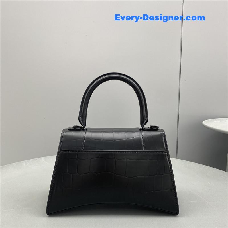Ba1en*iaga hourglass bag black