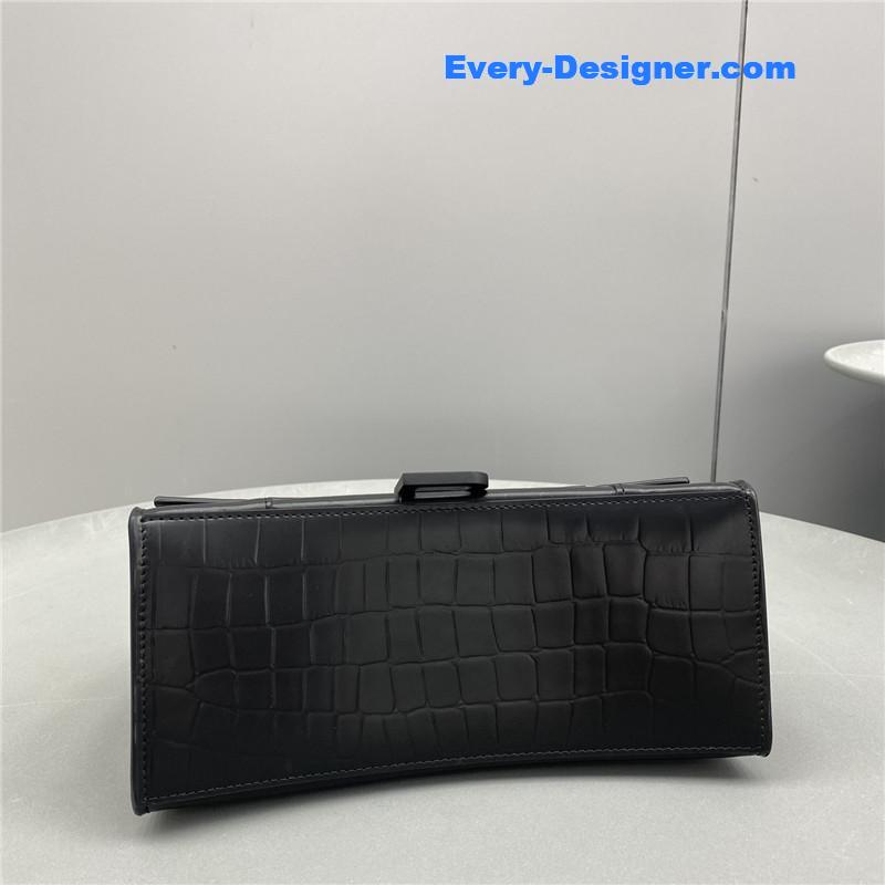 Ba1en*iaga hourglass bag black
