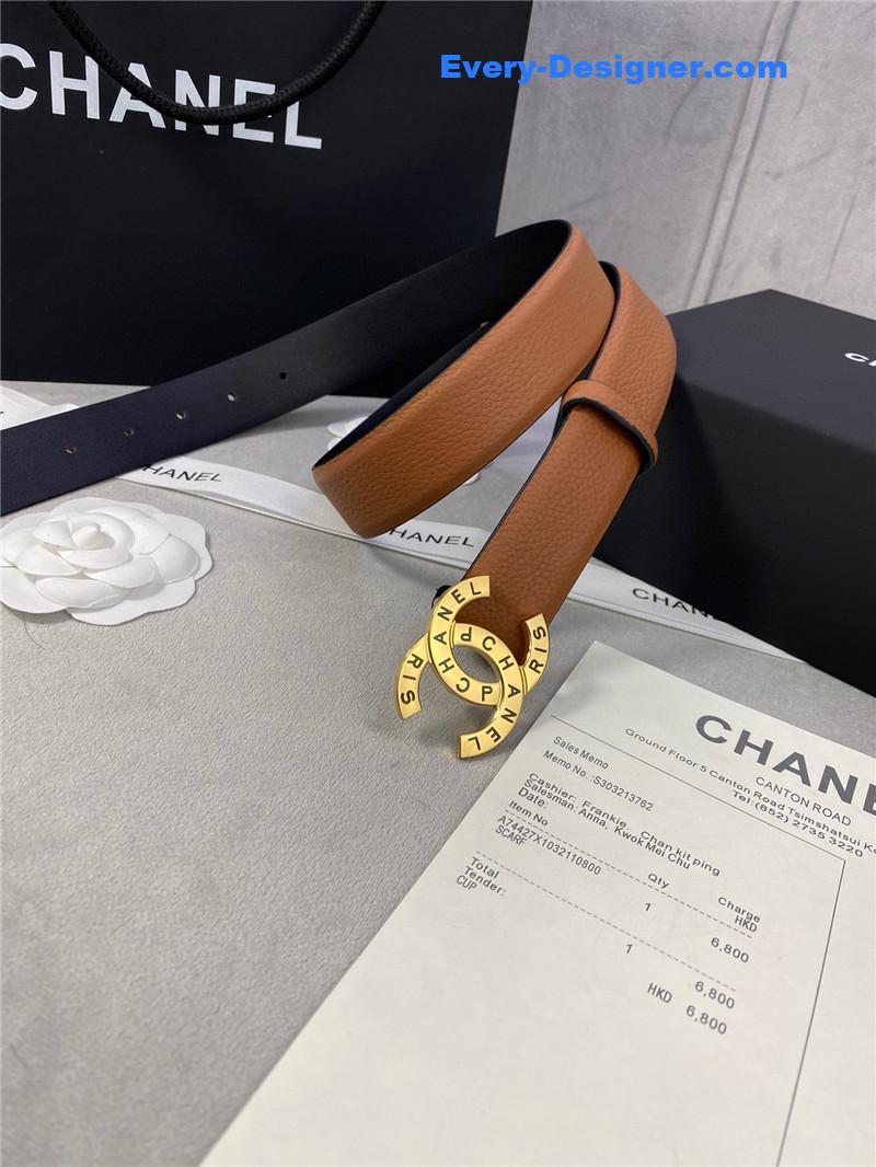 Ch**el logo classic belt