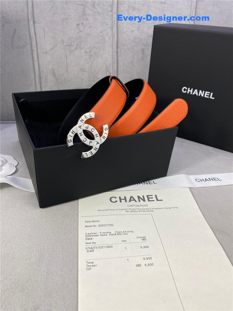 Ch**el logo classic belt