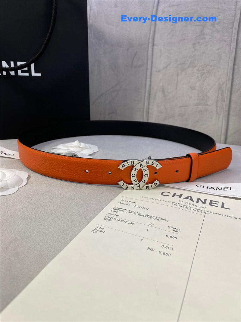 Ch**el logo classic belt