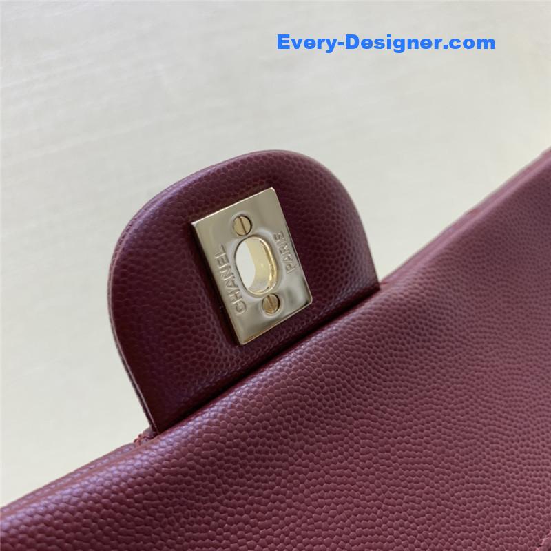 Ch**el classic cf 2.55 burgundy bag