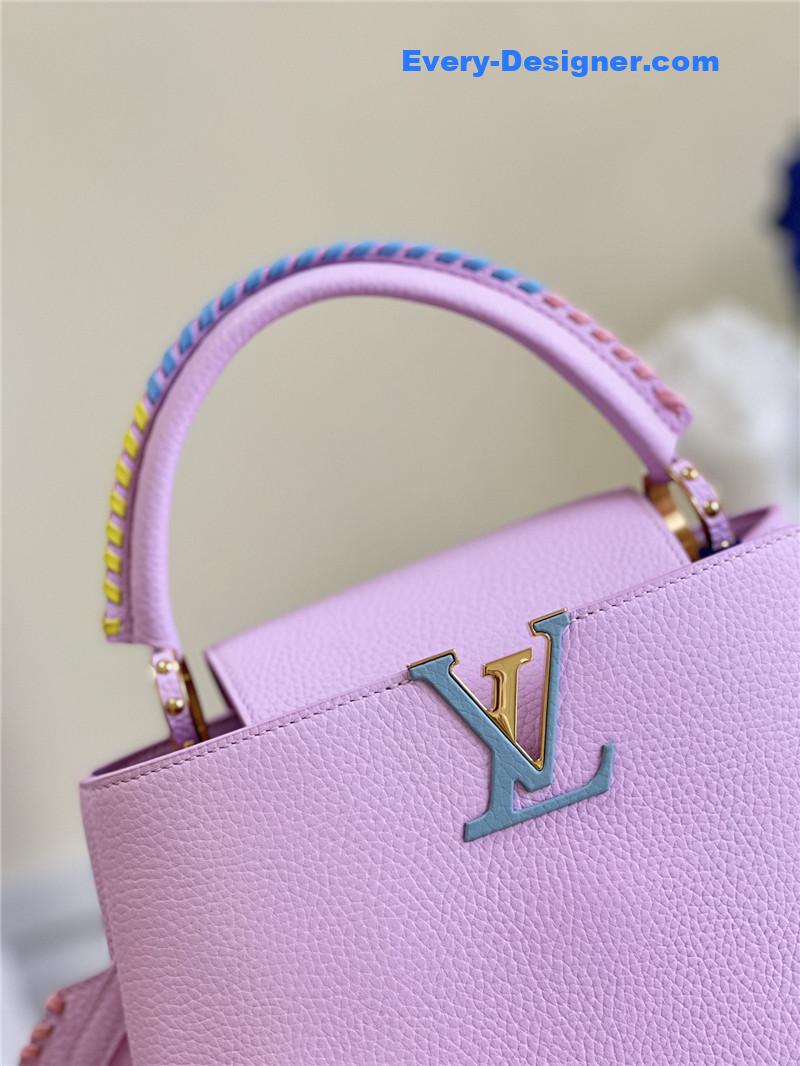 l0vis Vvtt0n lv capucines mm taurillon leather bag