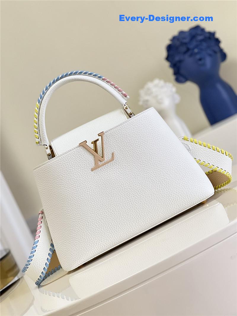 l0vis Vvtt0n lv capucines mm taurillon leather bag