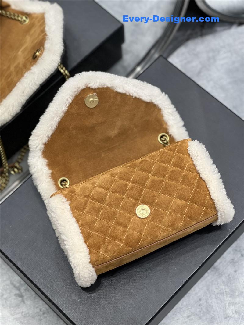 Y51 wool suede envelope bag