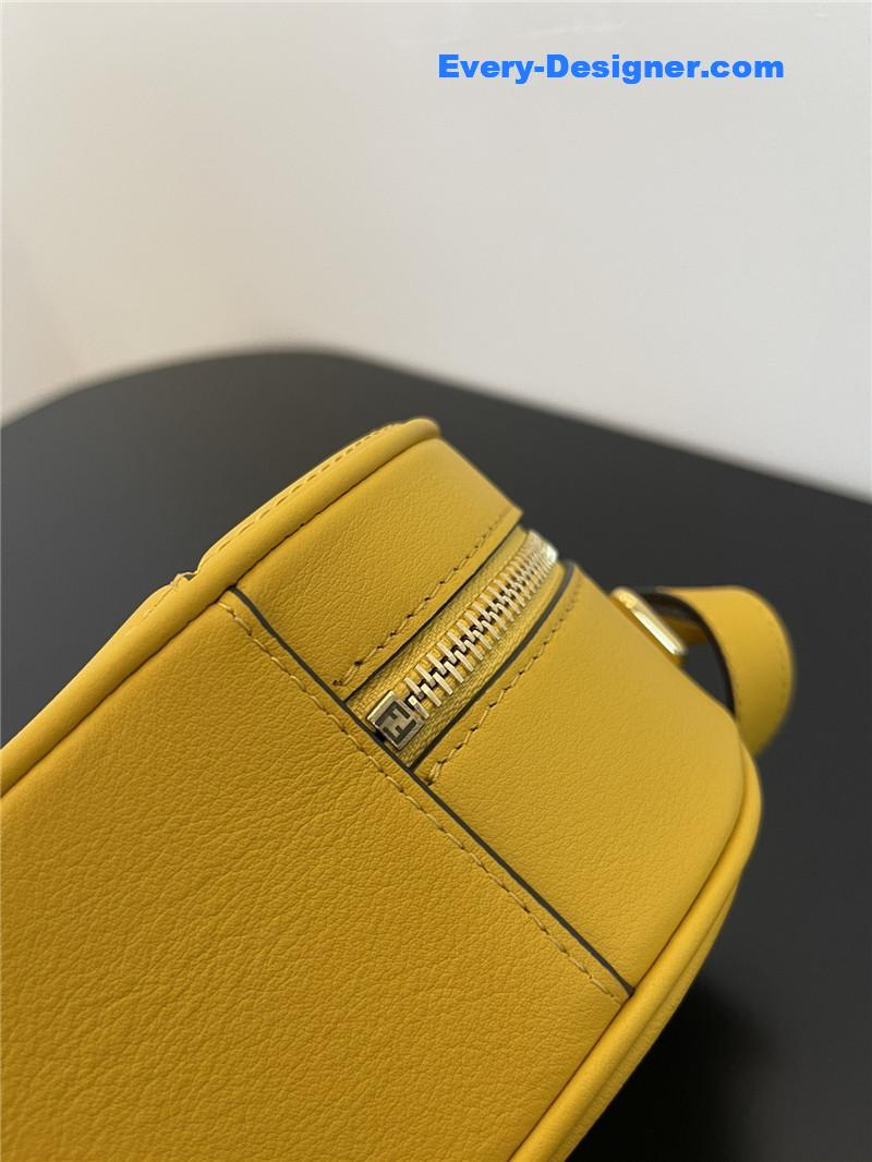 F**di logo suede camera bag