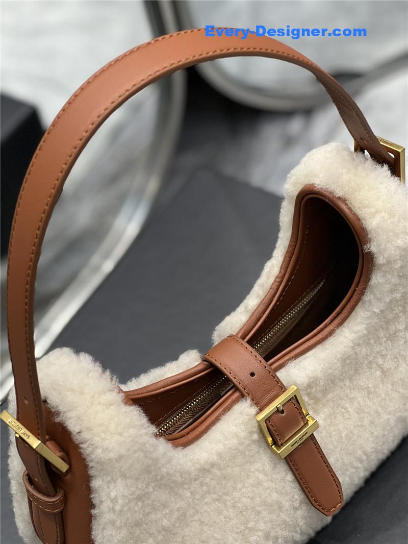 Y51 wool hobo bag