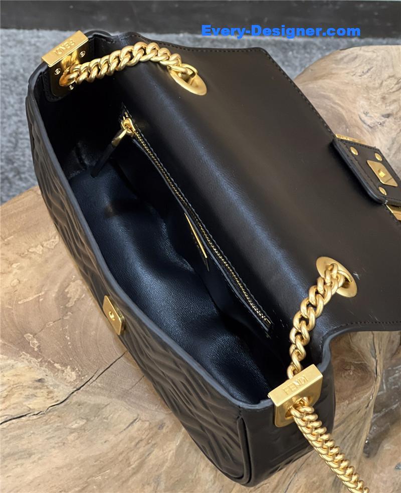F**di classic embossed baguette bag