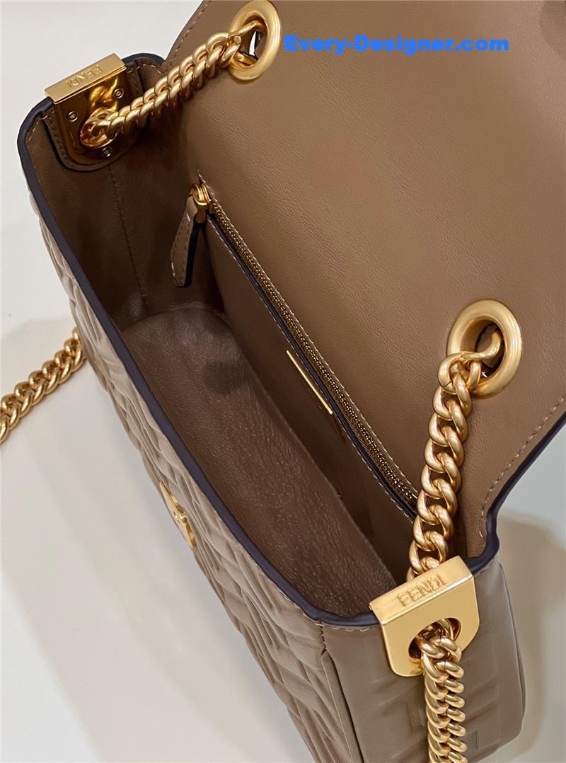 F**di classic embossed baguette bag