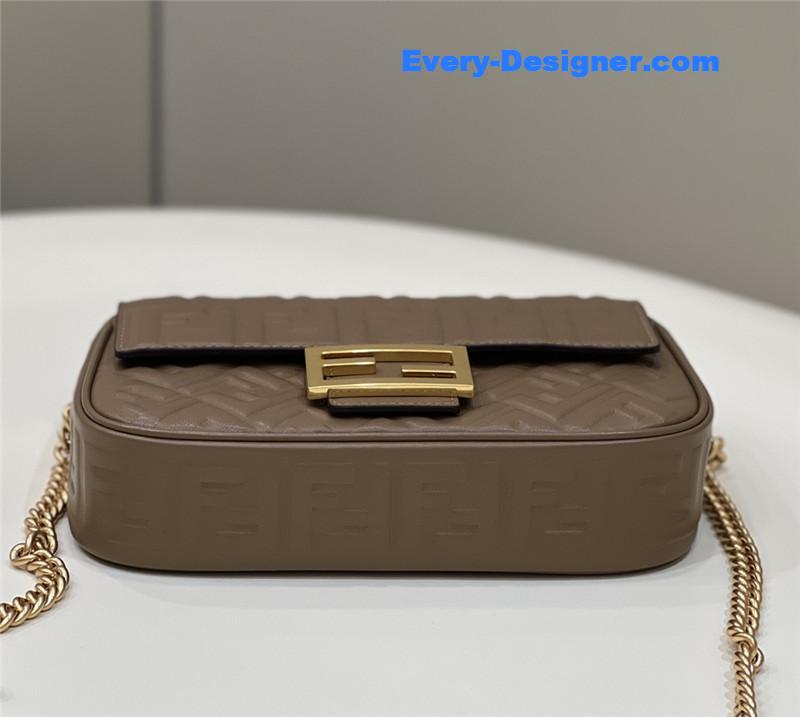 F**di classic embossed baguette bag