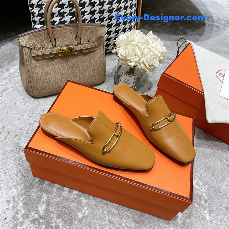H**me5 muller flat slippers