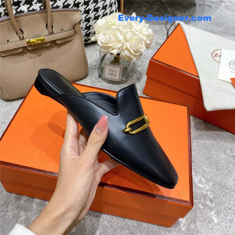 H**me5 muller flat slippers
