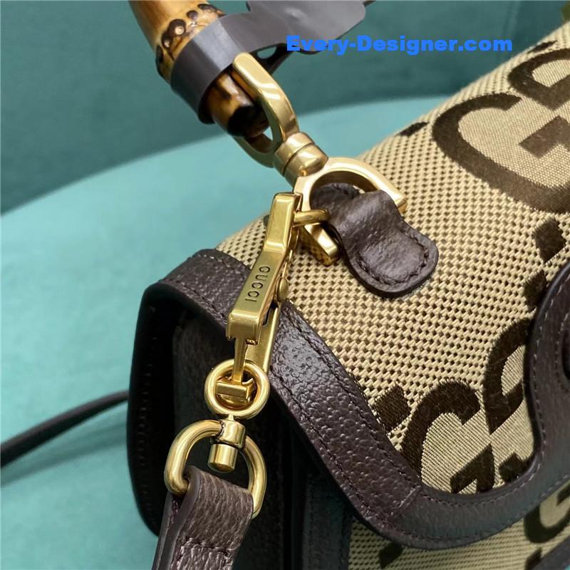 Gvc*1 gg bamboo jumbo small top handle bag