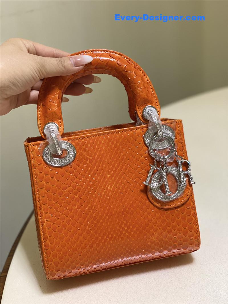D10r limited edition mini python leather lady bag