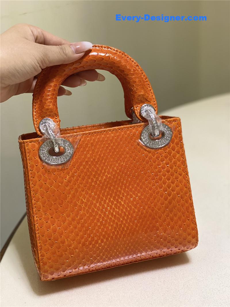 D10r limited edition mini python leather lady bag