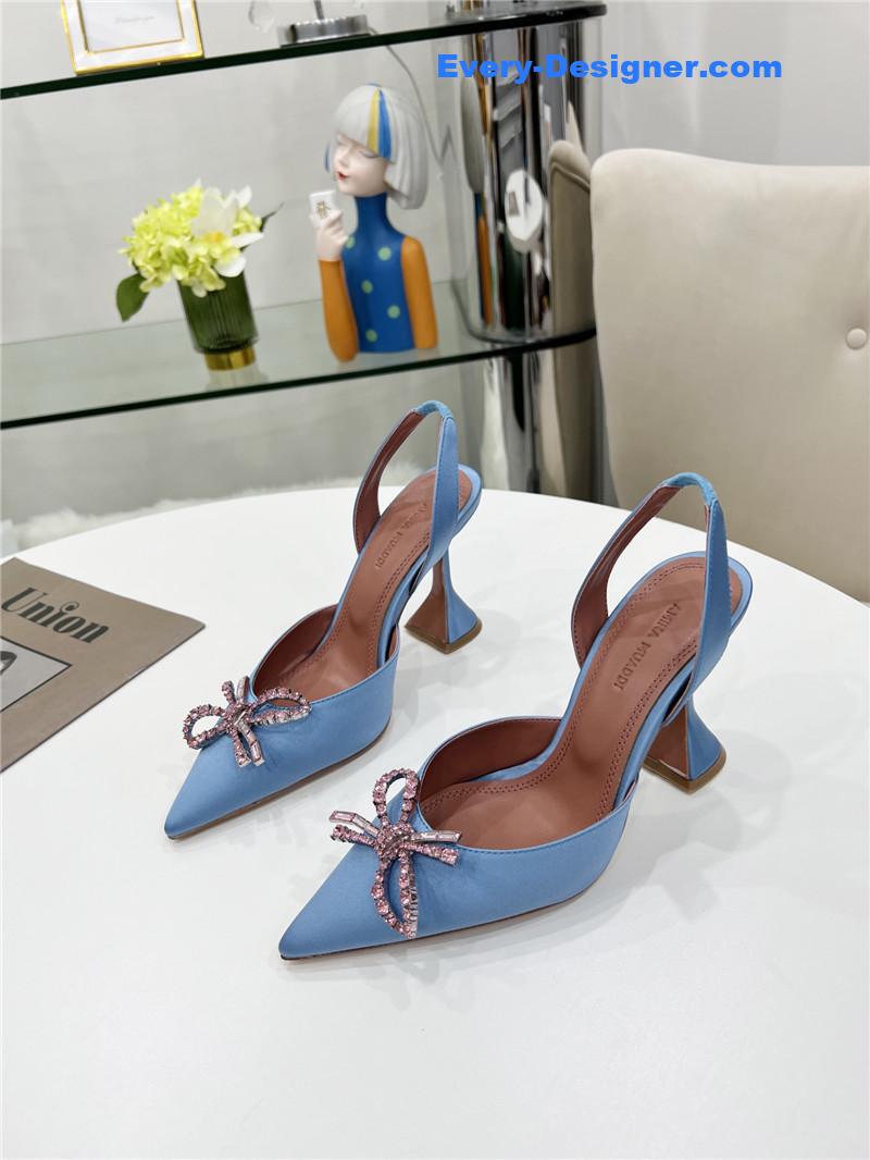 AMINA MUADDI high-end rhinestone original buckle pumps