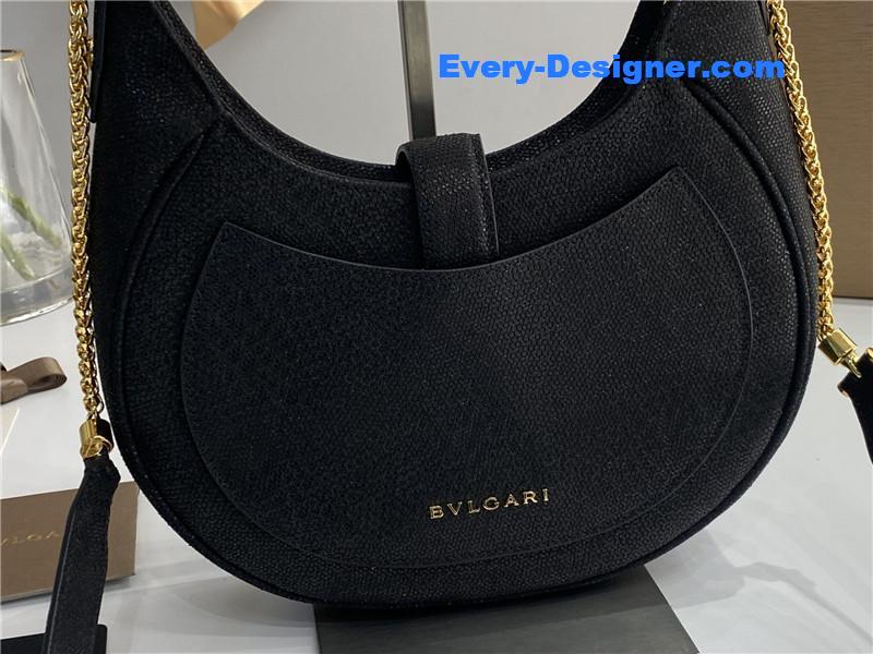 Bv1g*ai serpenti leather hobo bag