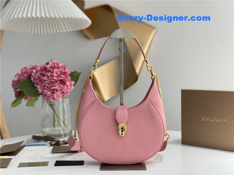 Bv1g*ai serpenti leather hobo bag