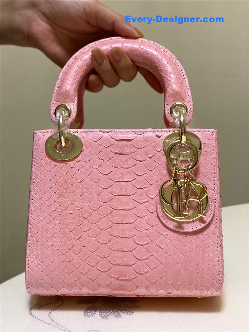 D10r limited edition mini python leather lady bag