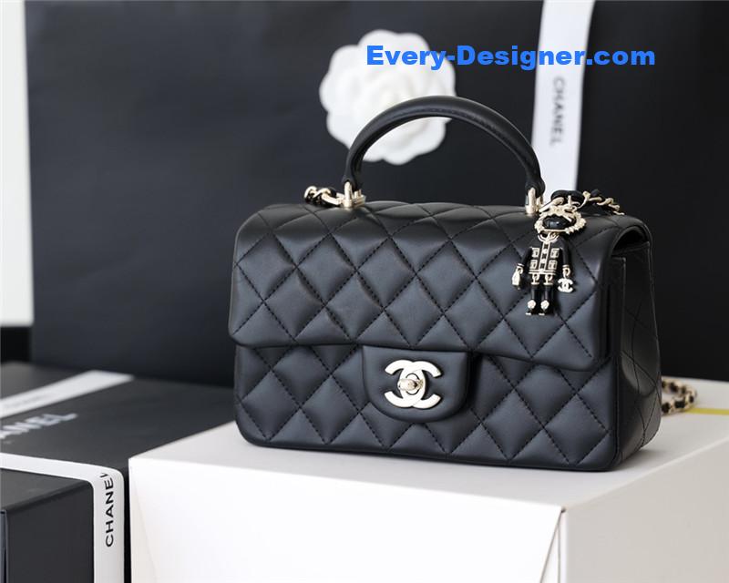 Ch**el cf mini handle flap bag