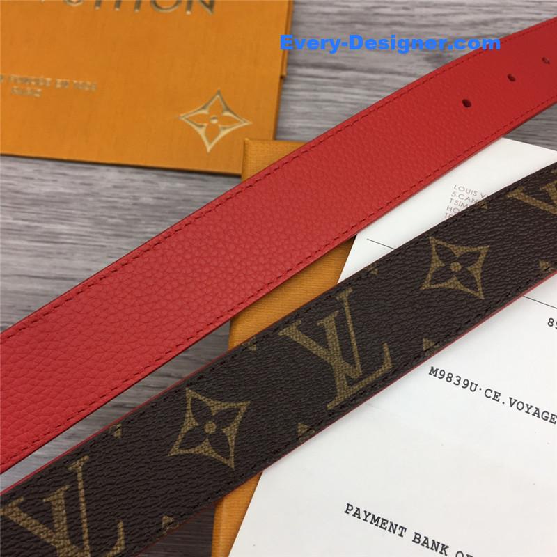 l0vis Vvtt0n lv logo buckle leather belt