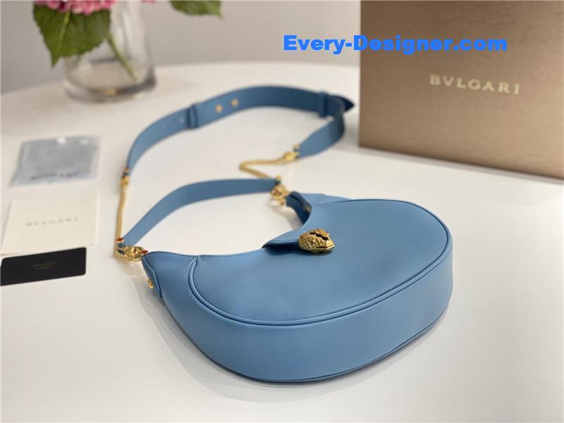 Bv1g*ai serpenti leather hobo bag