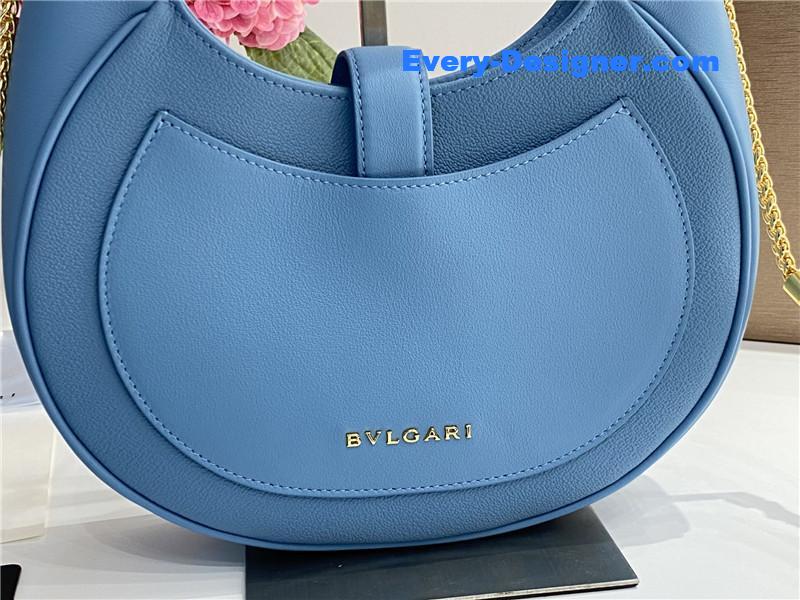 Bv1g*ai serpenti leather hobo bag